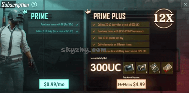 Perbedaan PUBG Prime dengan PUBG Prime Plus Layanan