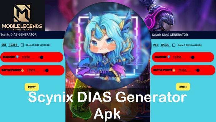 Scynix DIAS Generator Apk Mobile Legends Claim Diamond ML Gratis !