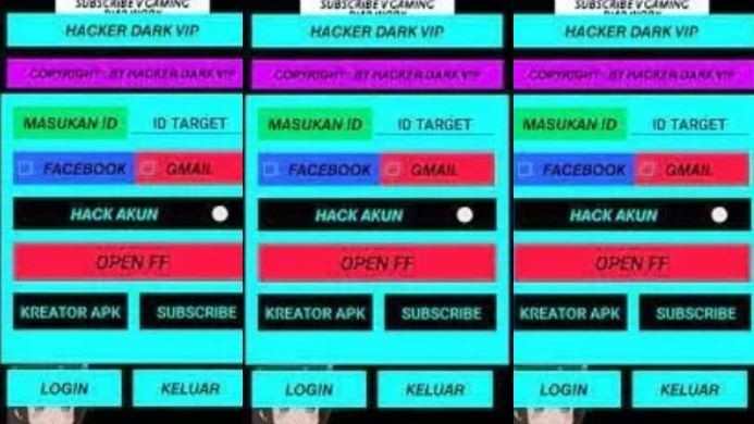 Hacker Dark VIP Apk Download Mod Menu FF / Free Fire Terbaru 2021